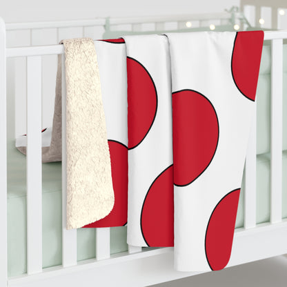 Jersey Retro Polka Dots Blanket Throw