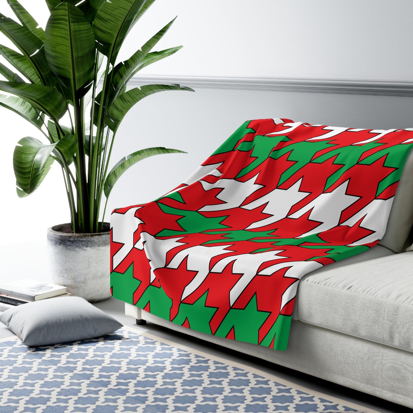 Lebanon Retro Houndstooth Blanket Throw
