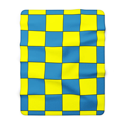 Aruba Retro Check Blanket Throw