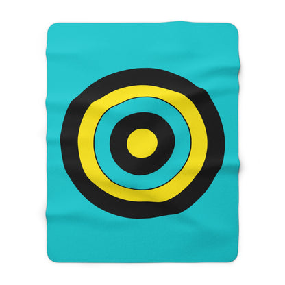 Bahamas Retro Target Blanket Throw