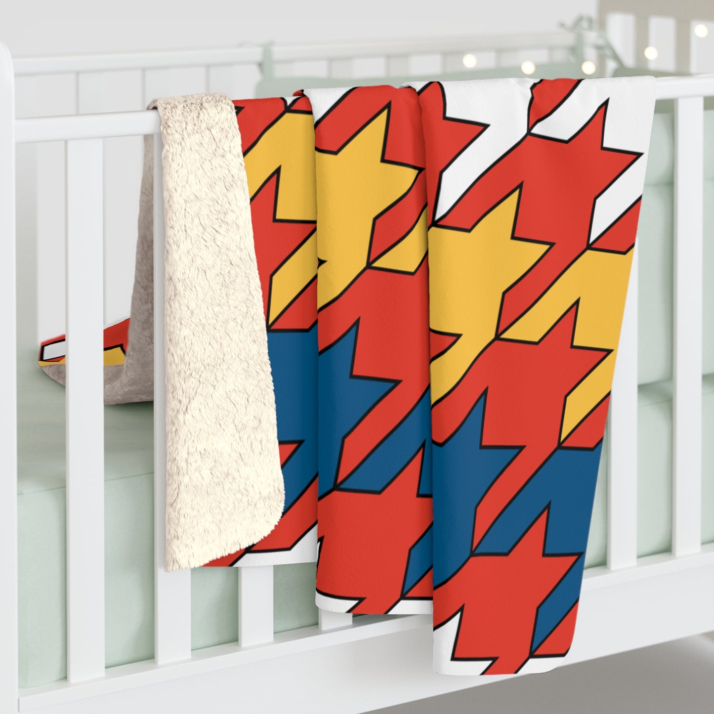 Kiribati Retro Houndstooth Blanket Throw