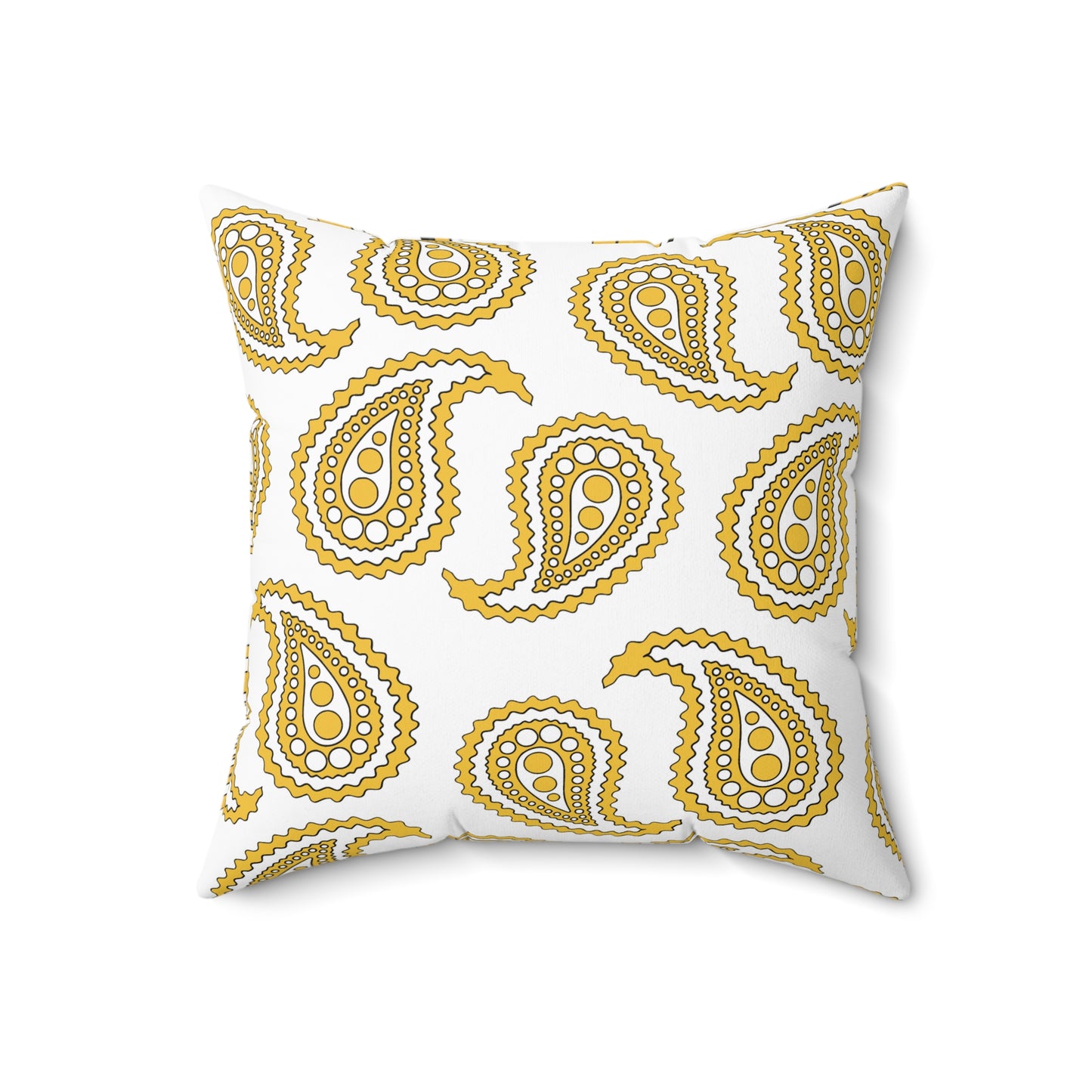 United States Virgin Islands Retro Paisley Cushion Pillow