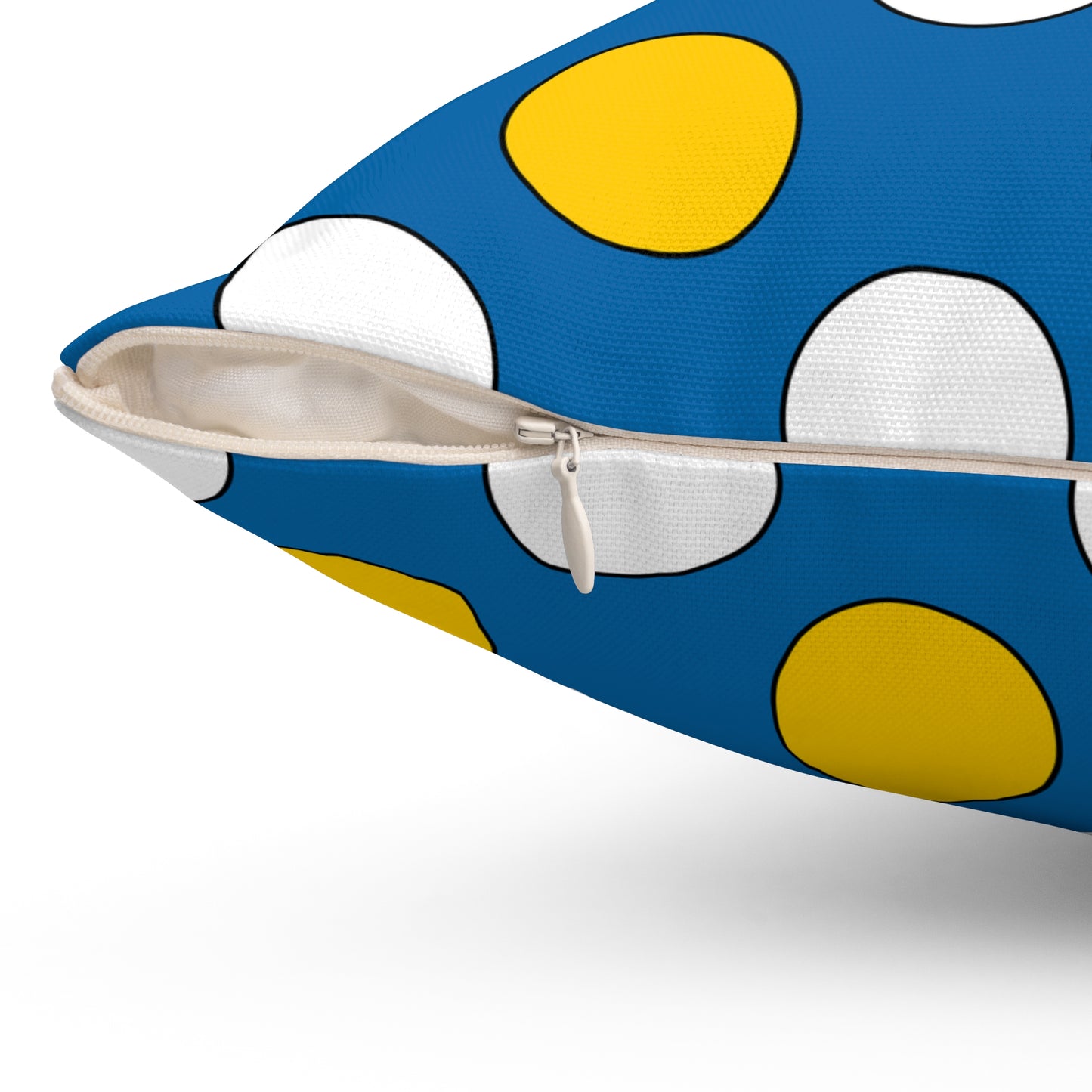 Canary Islands Retro Polka Dots Cushion Pillow