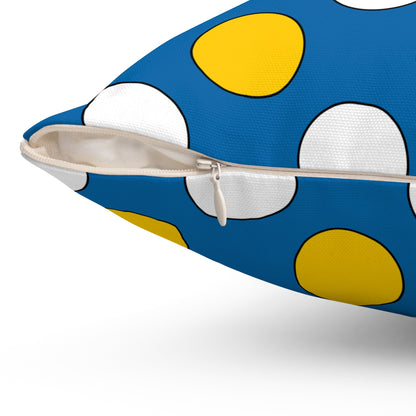 Canary Islands Retro Polka Dots Cushion Pillow