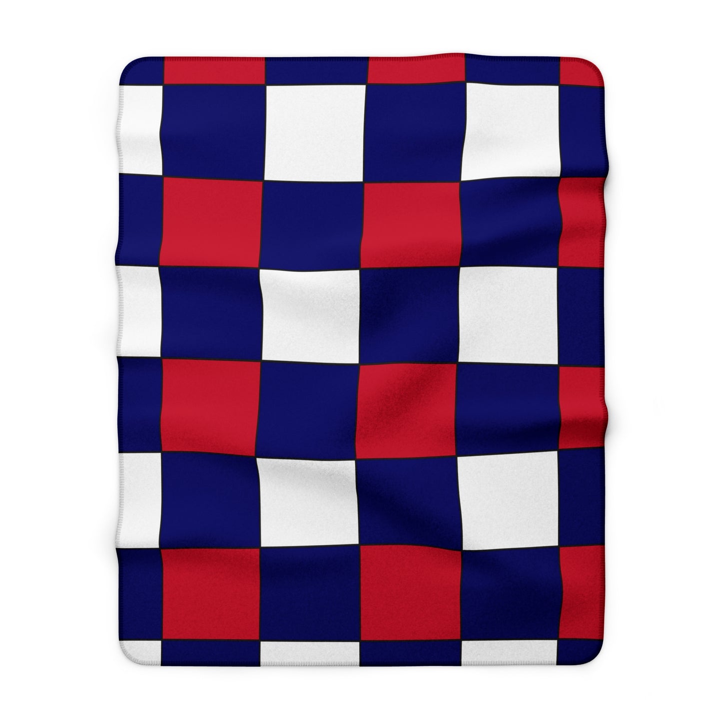South Georgia And The South Sandwich Islands Retro Check Blanket Throw