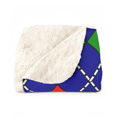 Gambia Retro Argyle Blanket Throw