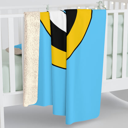 Saint Lucia Retro Target Blanket Throw