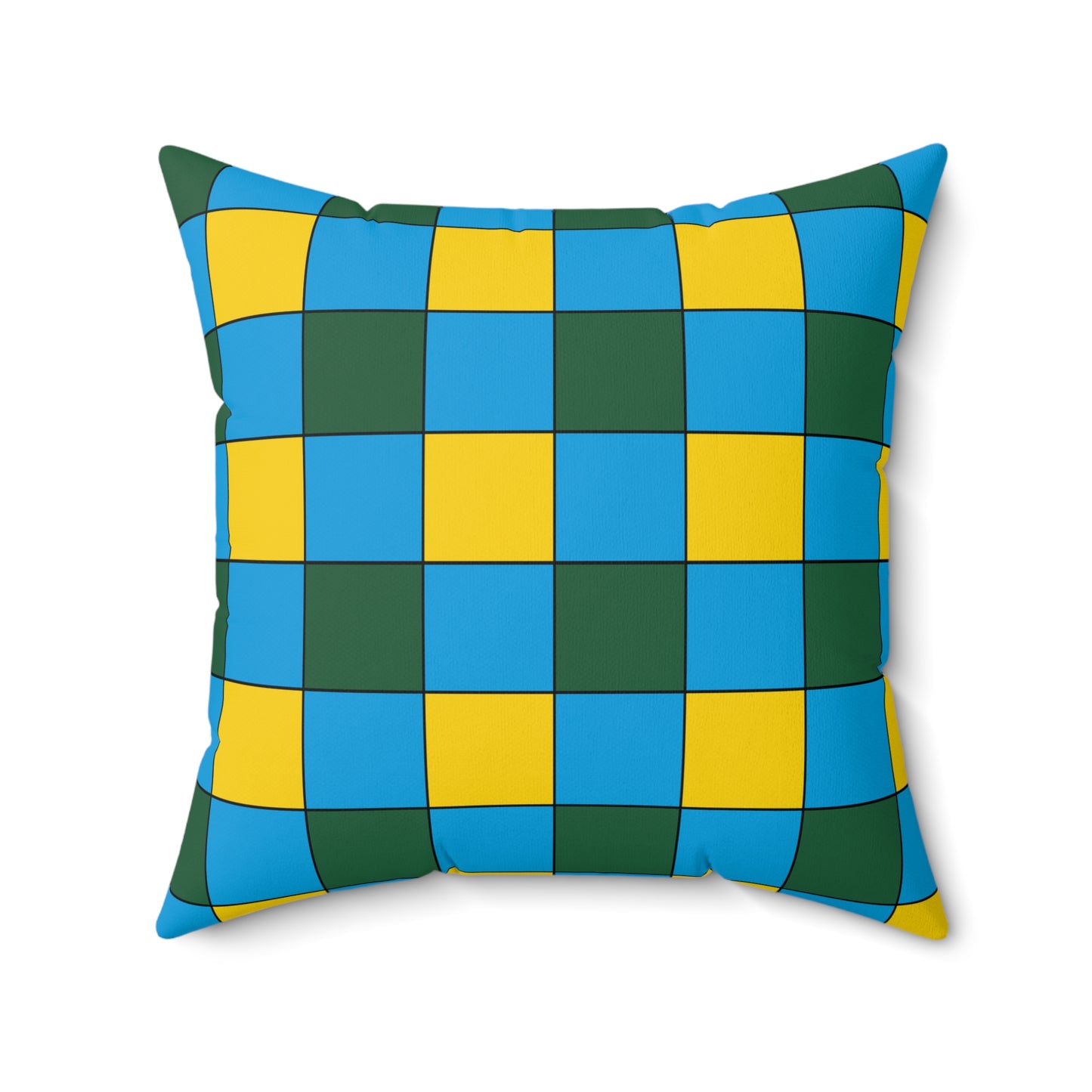 Rwanda Retro Check Cushion Pillow