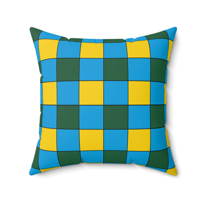 Rwanda Retro Check Cushion Pillow