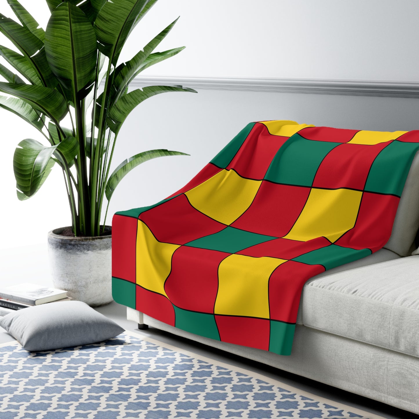 Grenada Retro Check Blanket Throw