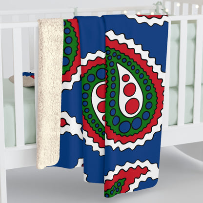 Belize Retro Paisley Blanket Throw