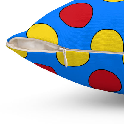 Democratic Republic of the Congo Retro Polka Dots Cushion Pillow