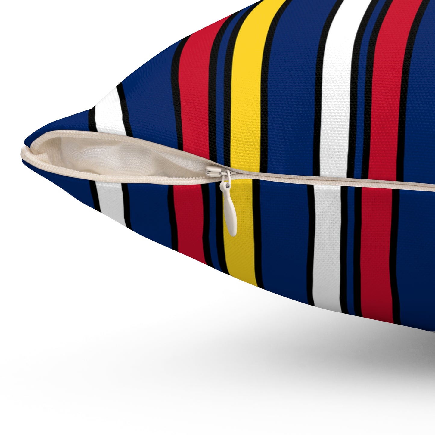 Turks And Caicos Islands Retro Stripes Cushion Pillow