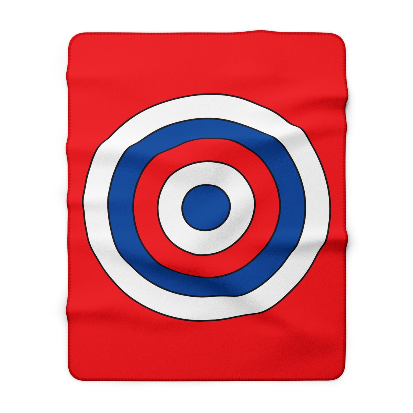 Slovakia Retro Target Blanket Throw