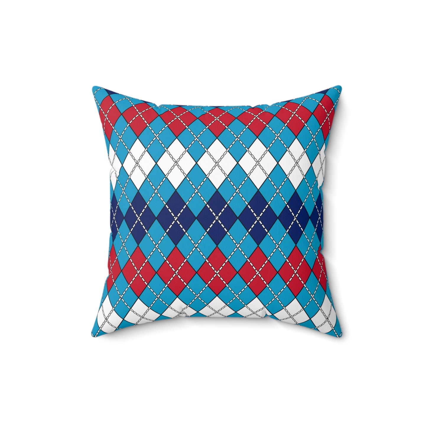 Tuvalu Retro Argyle Cushion Pillow
