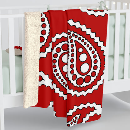 Tonga Retro Paisley Blanket Throw