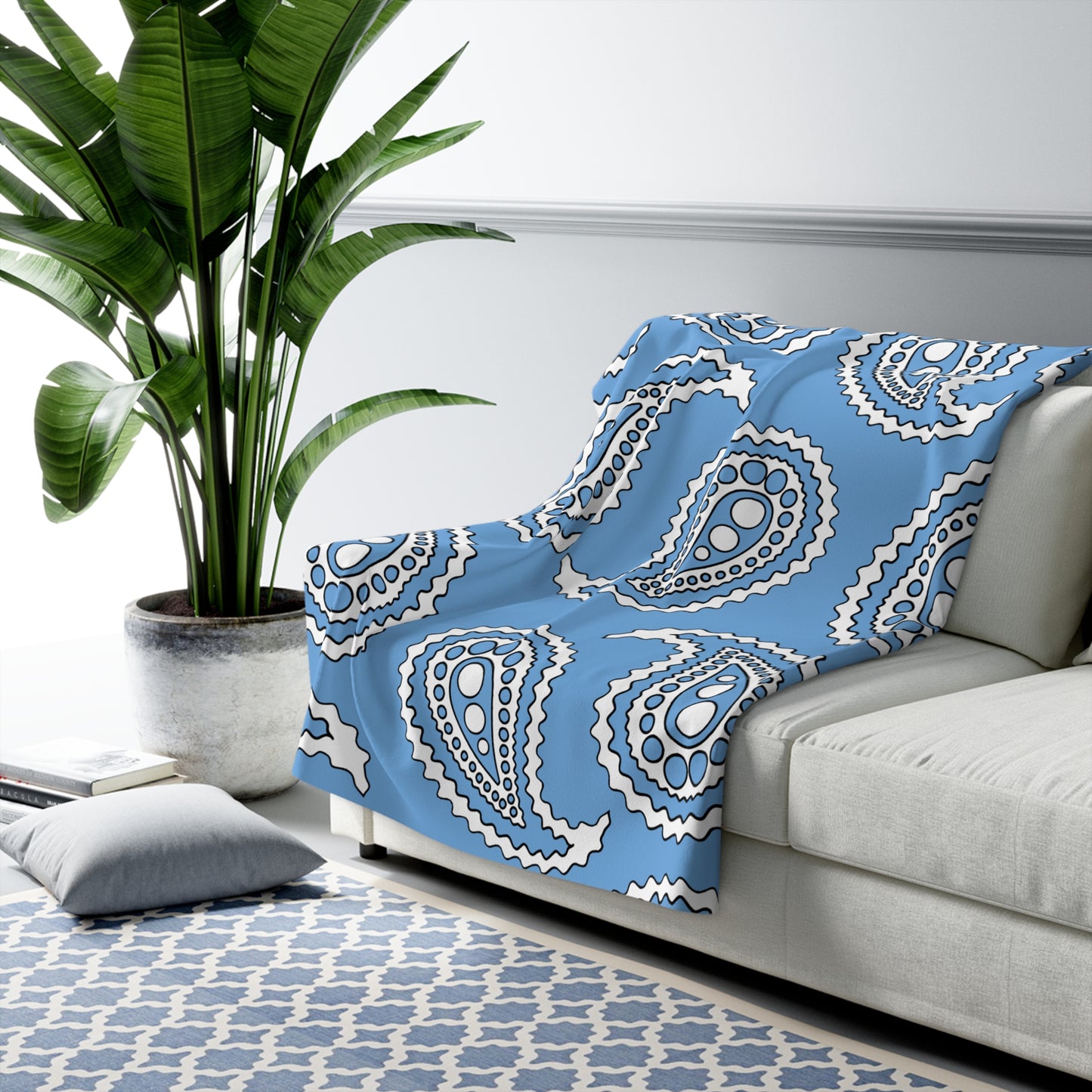 Argentina Retro Paisley Blanket Throw