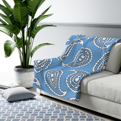 Argentina Retro Paisley Blanket Throw