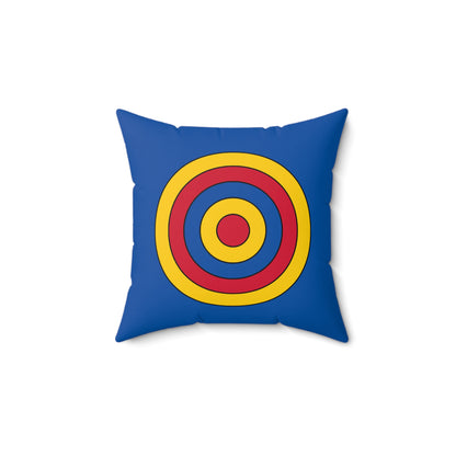 Aland Islands Retro Target Cushion Pillow