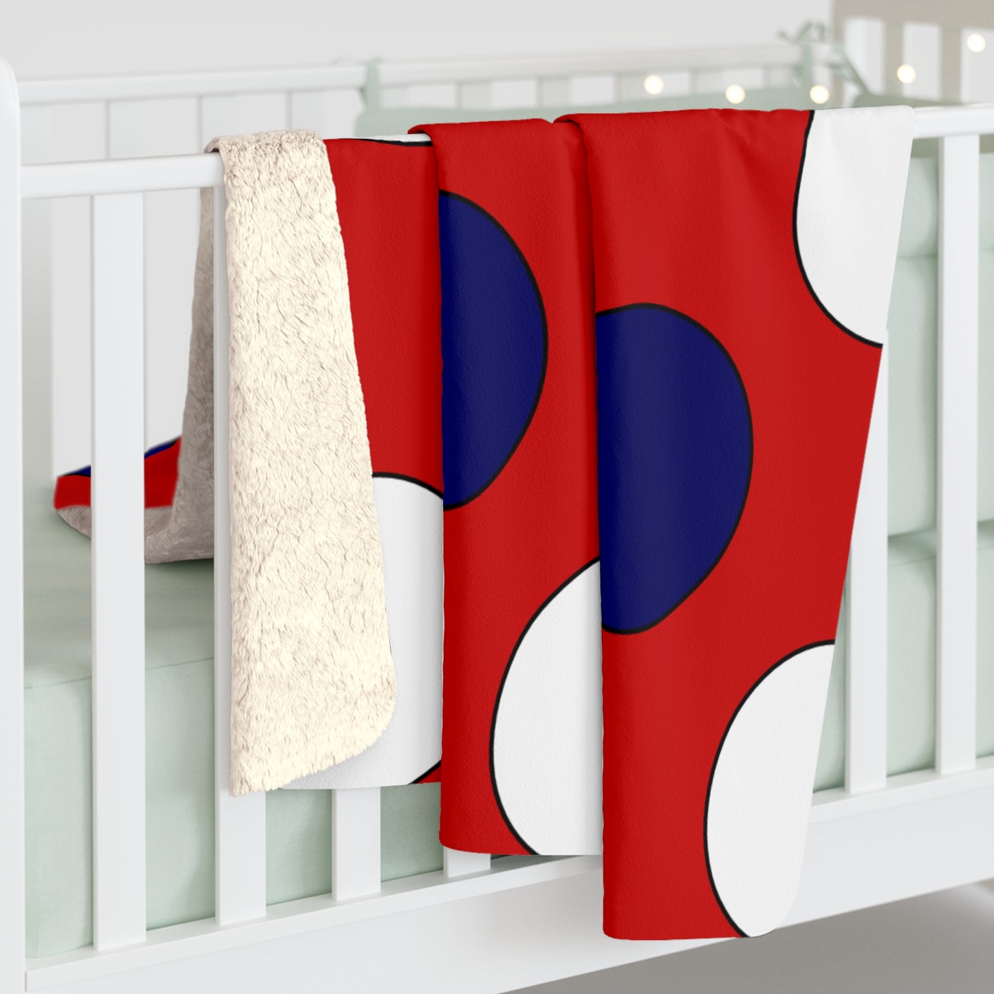 Liberia Retro Polka Dots Blanket Throw