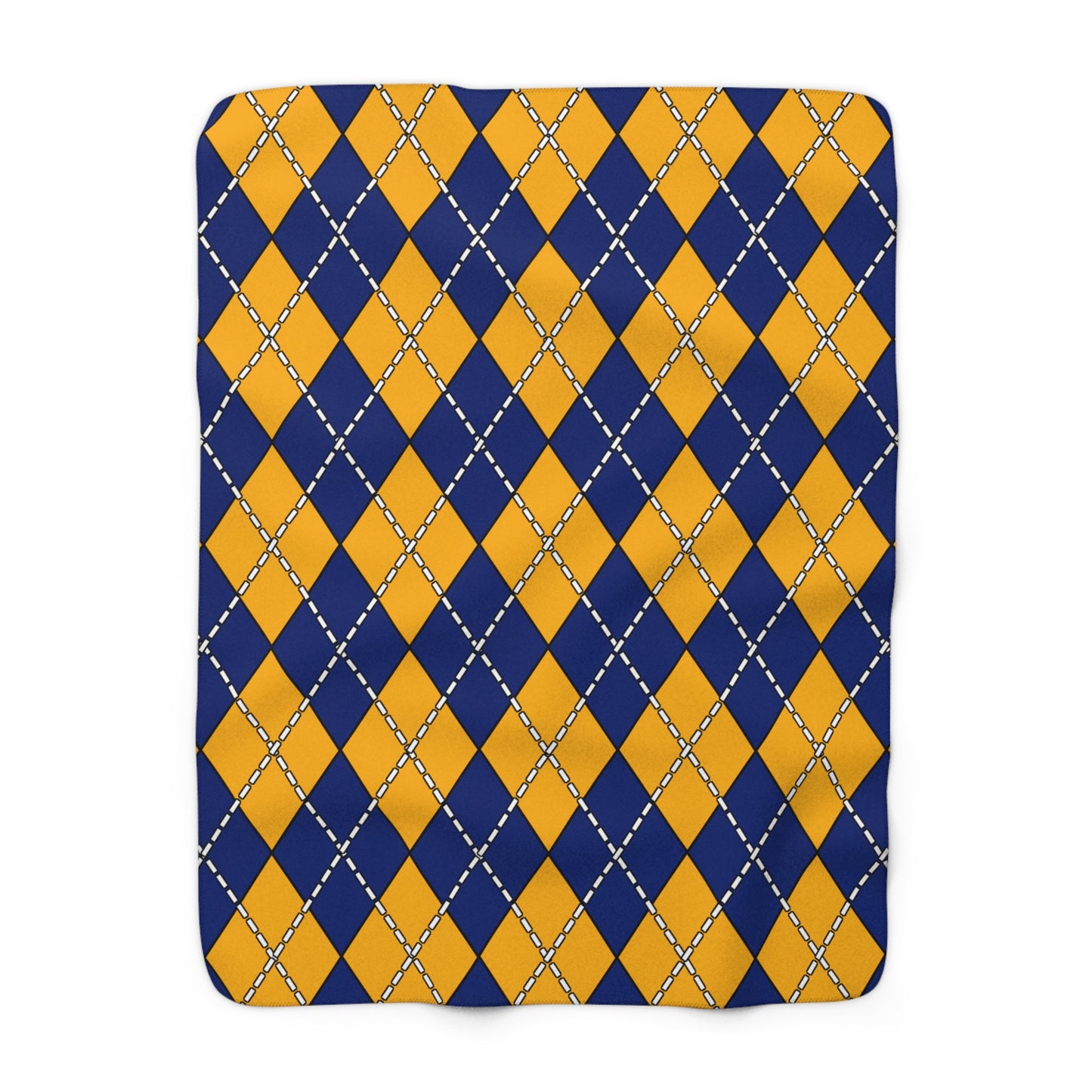 Nauru Retro Argyle Blanket Throw