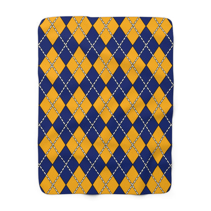 Nauru Retro Argyle Blanket Throw