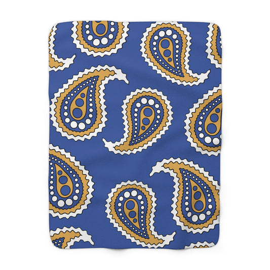 Marshall Islands Retro Paisley Blanket Throw