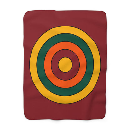Sri Lanka Retro Target Blanket Throw