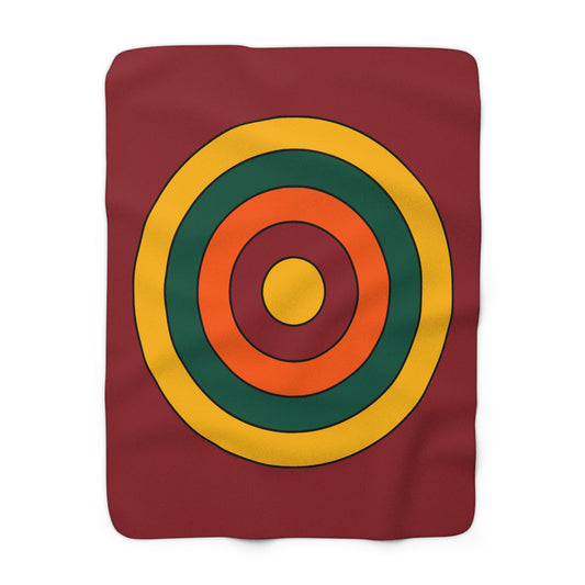 Sri Lanka Retro Target Blanket Throw