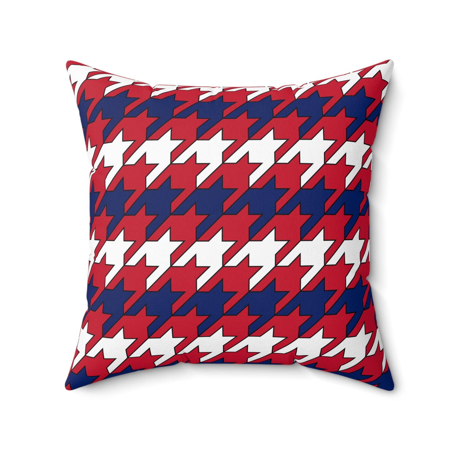 Saint Helena, Ascension And Tristan Da Cunha Retro Houndstooth Cushion Pillow