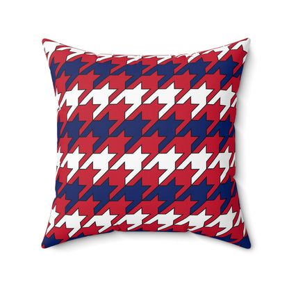 Saint Helena, Ascension And Tristan Da Cunha Retro Houndstooth Cushion Pillow