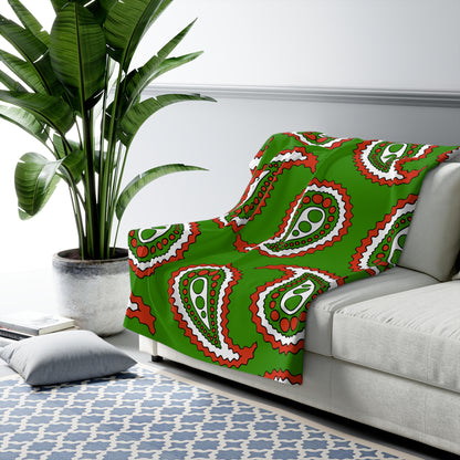 Hungary Retro Paisley Blanket Throw