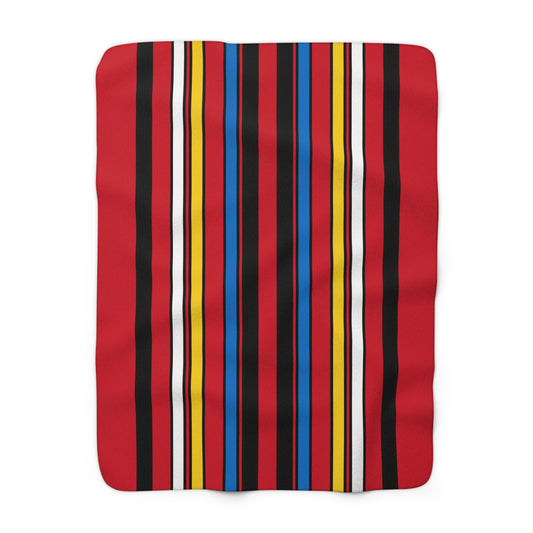 Antigua And Barbuda Retro Stripes Blanket Throw