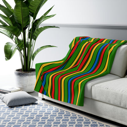Ethiopia Retro Stripes Blanket Throw