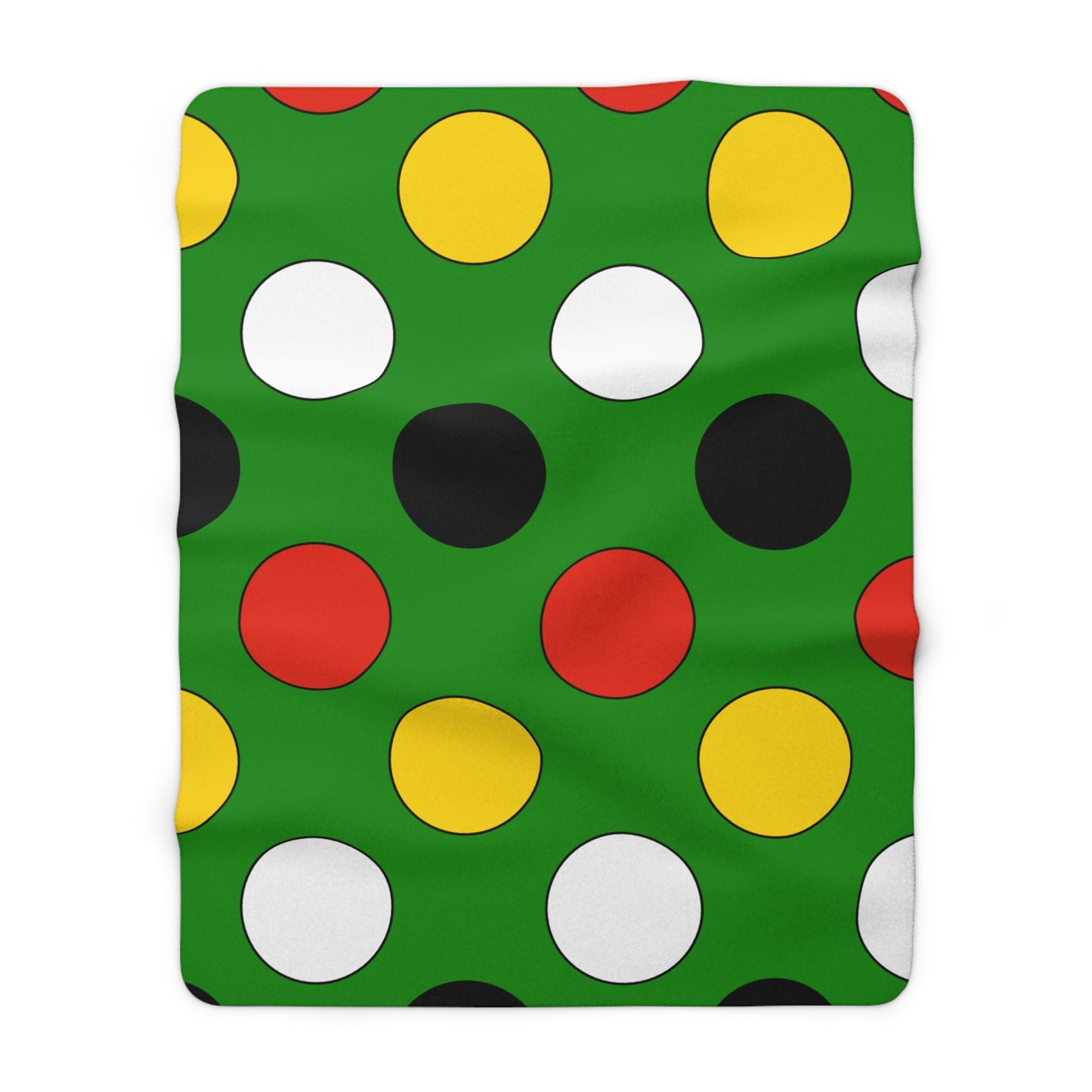 Dominica Retro Polka Dots Blanket Throw