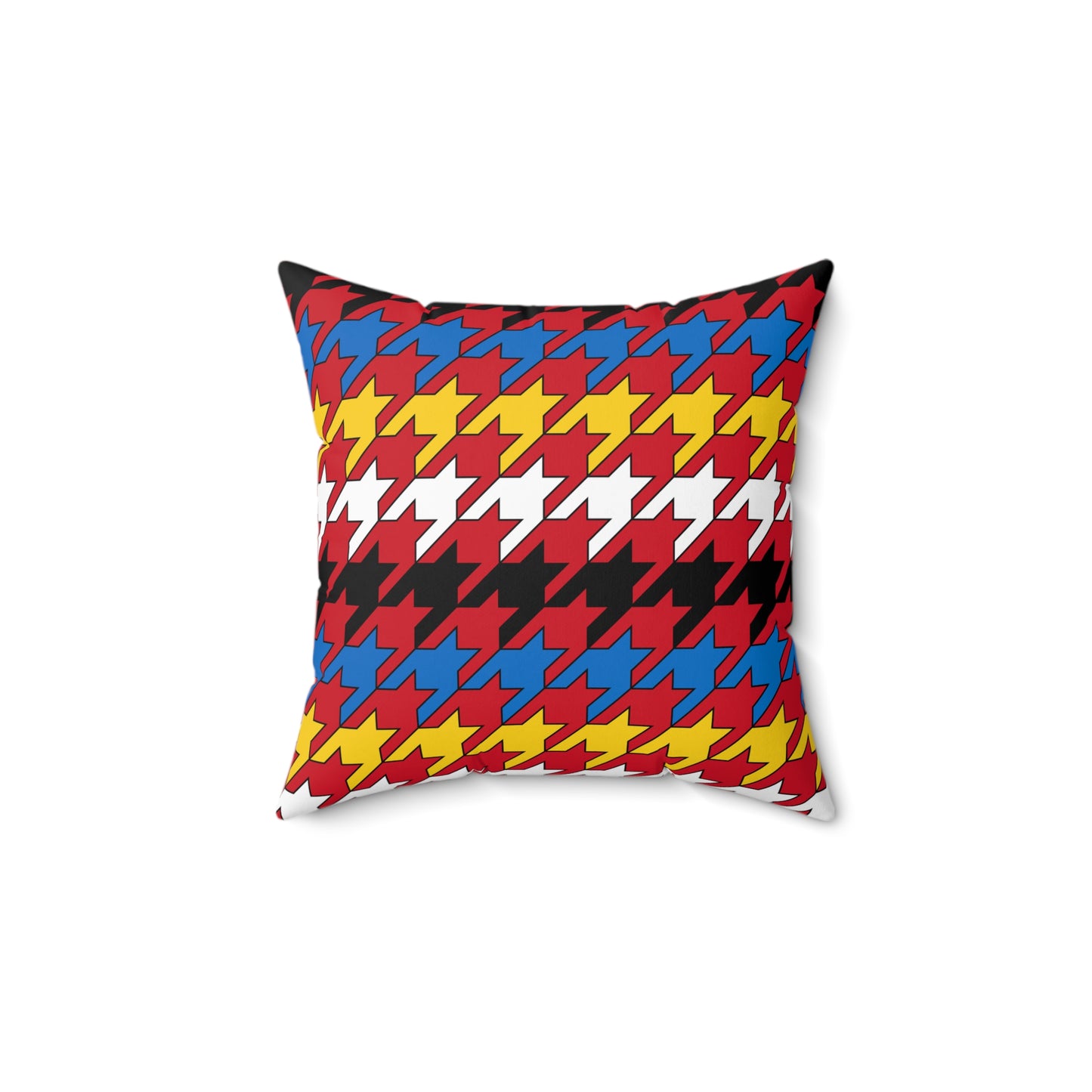 Antigua And Barbuda Retro Houndstooth Cushion Pillow
