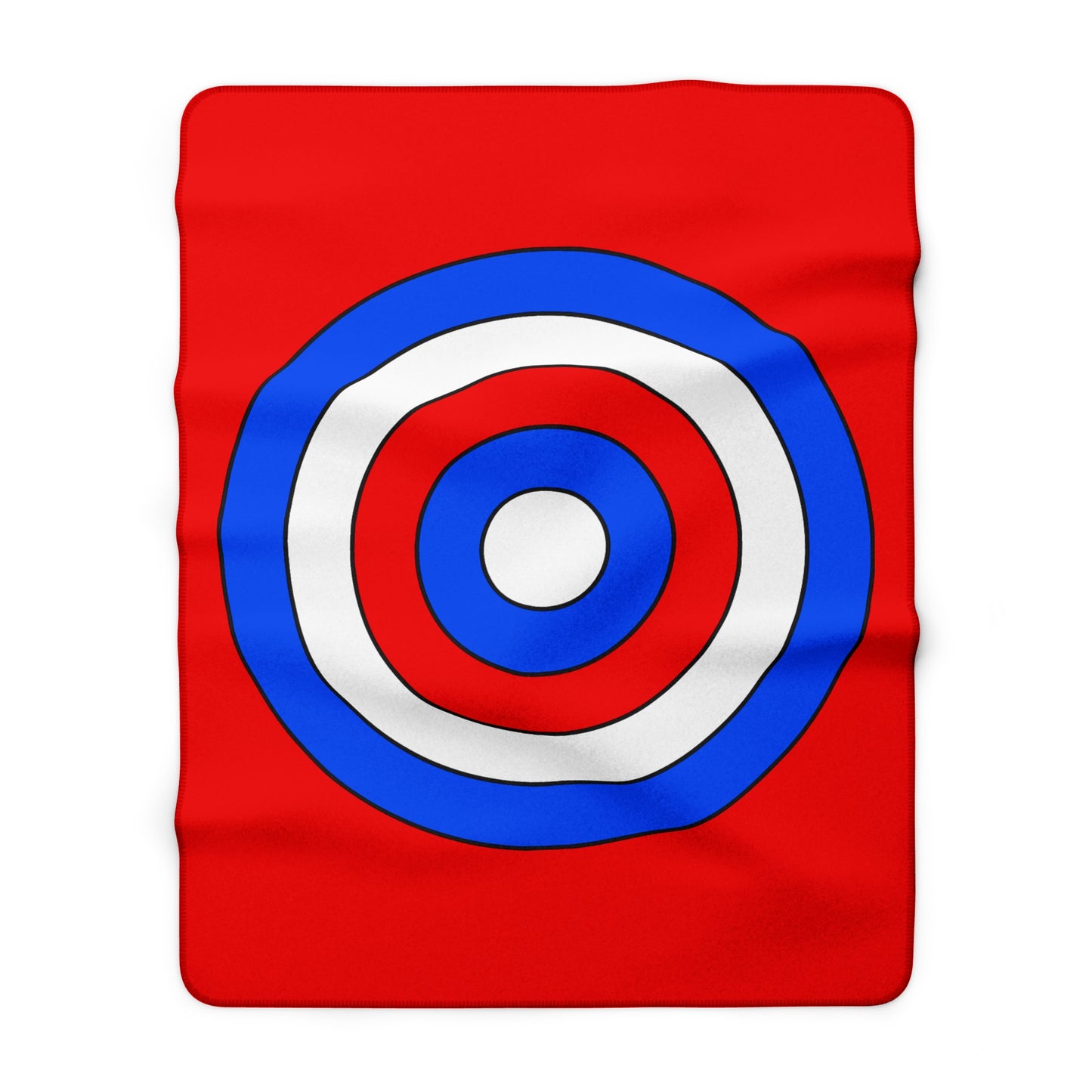 Puerto Rico Retro Target Blanket Throw