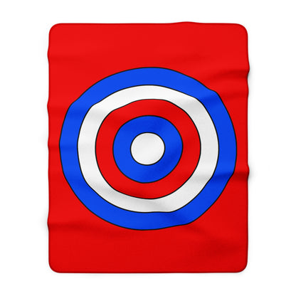 Puerto Rico Retro Target Blanket Throw