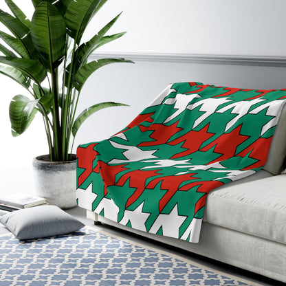 Bulgaria Retro Houndstooth Blanket Throw