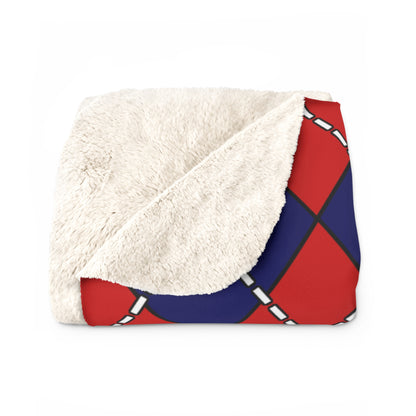 Nepal Retro Argyle Blanket Throw