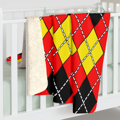 Angola Retro Argyle Blanket Throw