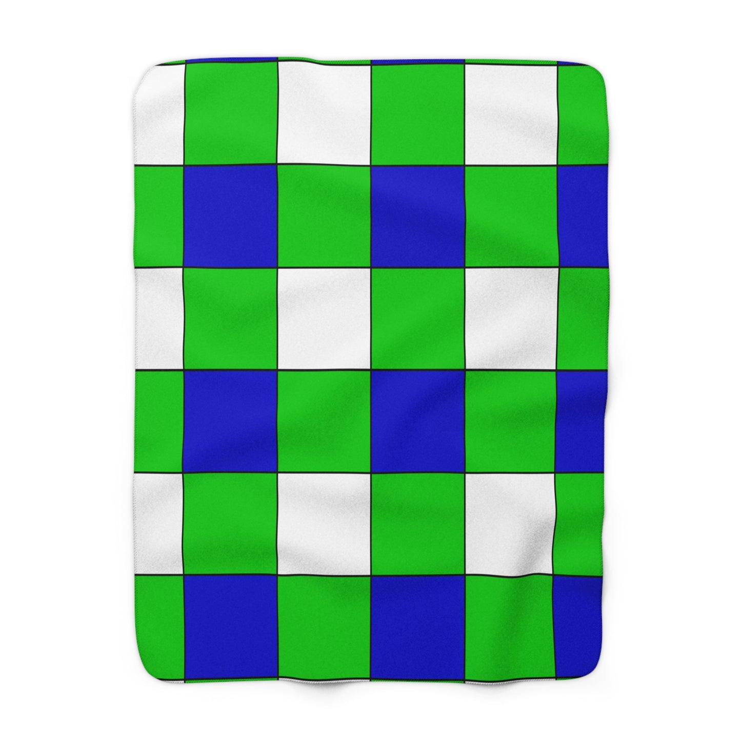 Sierra Leone Retro Check Blanket Throw