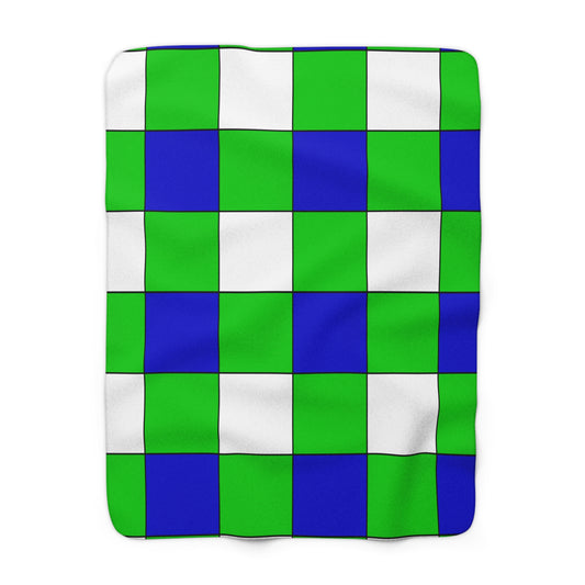 Sierra Leone Retro Check Blanket Throw