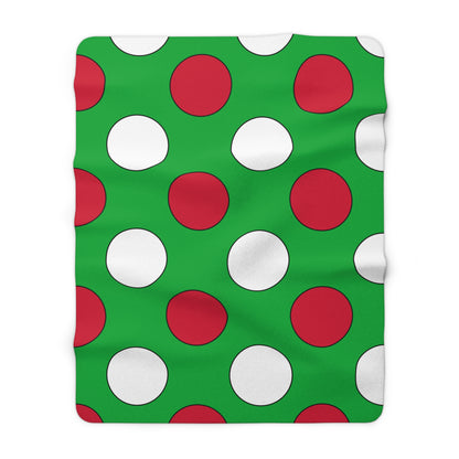 Wales Retro Polka Dots Blanket Throw