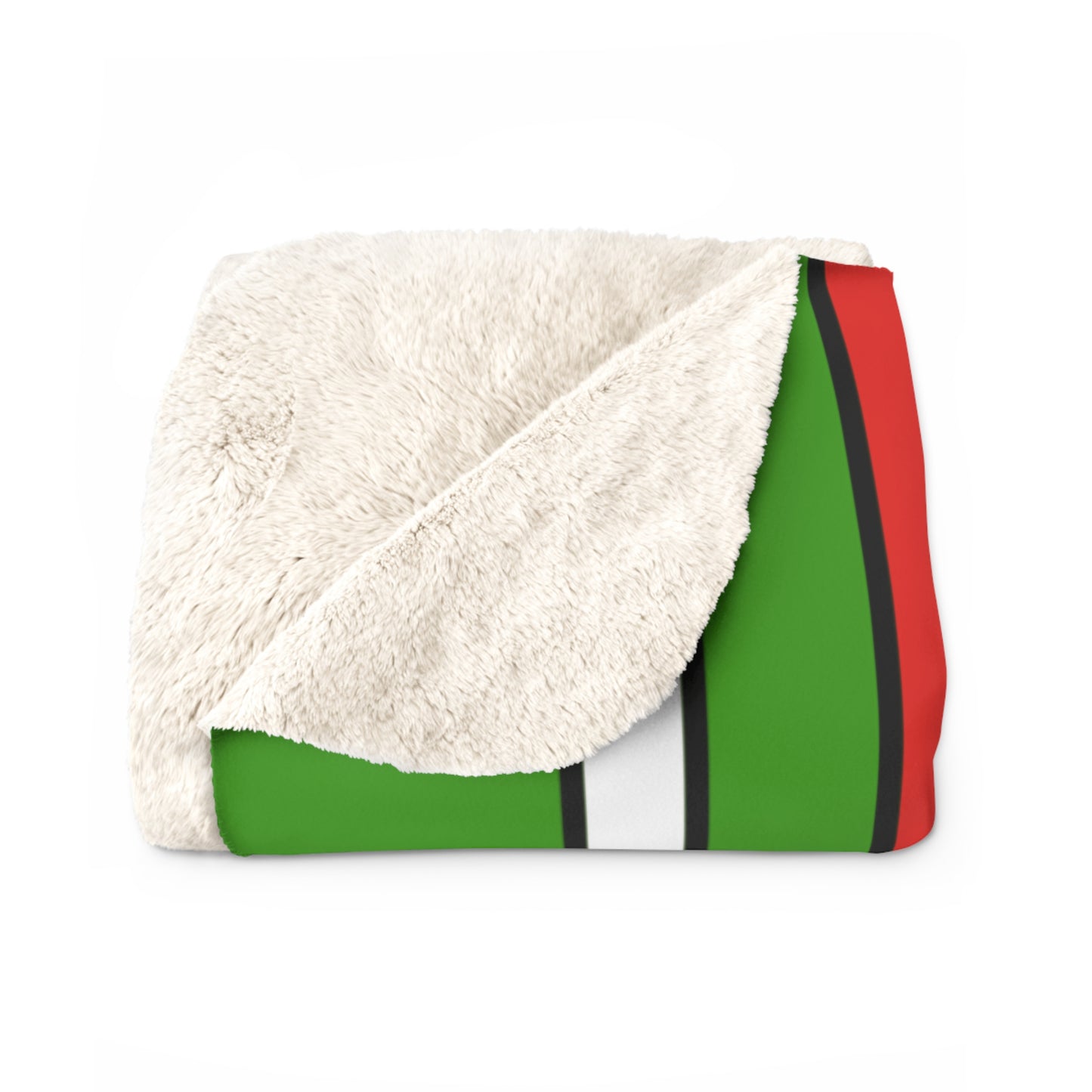Equatorial Guinea Retro Stripes Blanket Throw