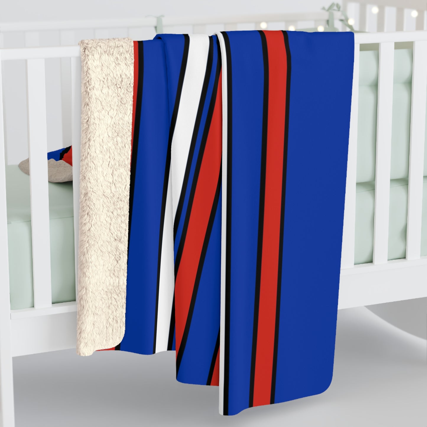 Russia Retro Stripes Blanket Throw