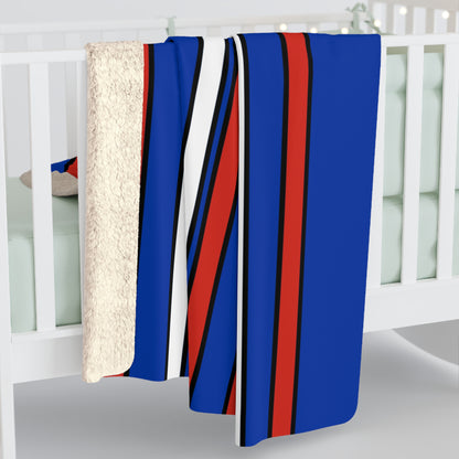 Russia Retro Stripes Blanket Throw