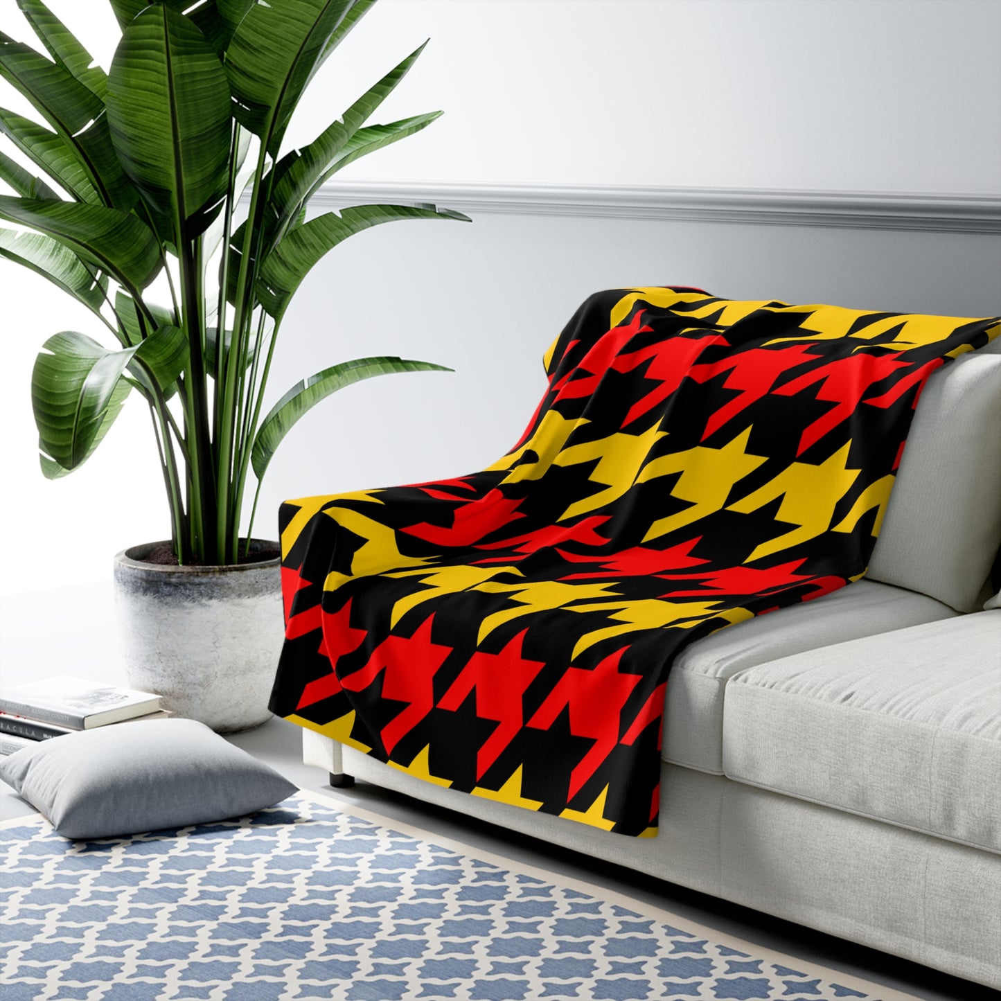 Germany Retro Houndstooth Blanket Throw