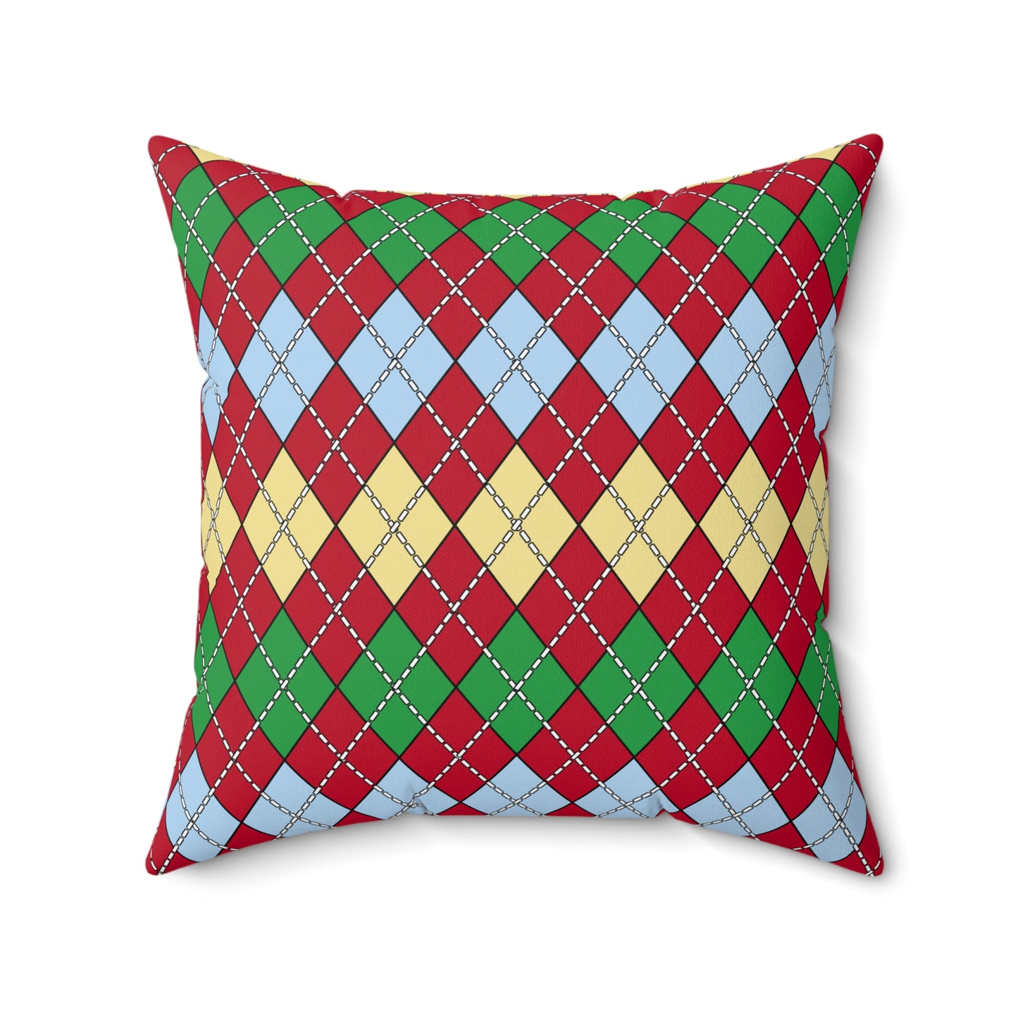 Eritrea Retro Argyle Cushion Pillow