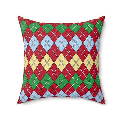 Eritrea Retro Argyle Cushion Pillow